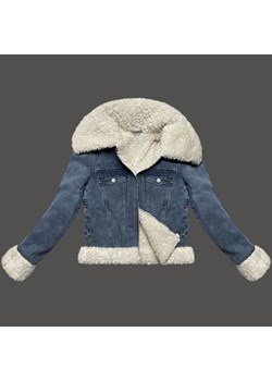 Jeansowa kurtka na podszewce typu baranek J Style niebieski/ecru (11Z8217) - id: 24688 - marki Goodlookin.pl - 176539544 Jeansowa kurtka na podszewce typu baranek J Style niebieski/ecru (11Z8217) ze sklepu goodlookin.pl w kategorii Kurtki damskie - zdjęcie 176539544