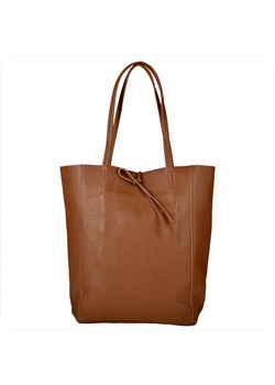 Torebka skórzana super lekka shopper camel ze sklepu melon.pl w kategorii Torby Shopper bag - zdjęcie 176540632