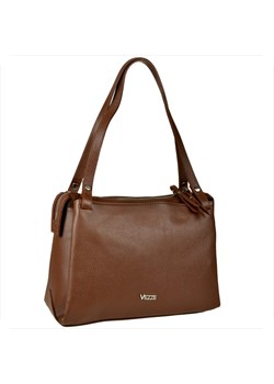 Vezze włoska torba skórzana  shopper bag brązowa koniak ze sklepu melon.pl w kategorii Torby Shopper bag - zdjęcie 176542794
