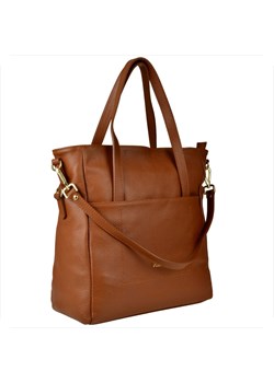 Vezze torba shopper brąz camel ze skóry naturalnej xl ze sklepu melon.pl w kategorii Torby Shopper bag - zdjęcie 176543213