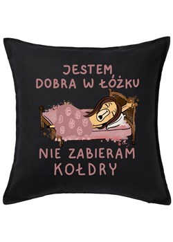 CZARNA fajna poduszka na świąteczny prezent dla brunetki ze sklepu Time For Fashion w kategorii Poduszki dekoracyjne - zdjęcie 176551233