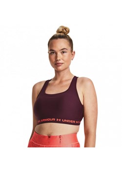 Biustonosz treningowy  Under Armour UA Crossback Mid Bra - bordowy ze sklepu Sportstylestory.com w kategorii Biustonosze - zdjęcie 176551872