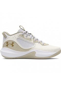 Buty do koszykówki uniseks Under Armour UA Lockdown 6 - beżowe ze sklepu Sportstylestory.com w kategorii Buty sportowe męskie - zdjęcie 176552144