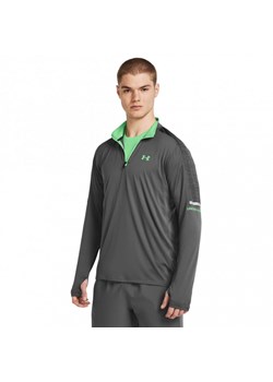 Męski longsleeve treningowy Under Armour UA Tech Utility 1/4 Zip - szary ze sklepu Sportstylestory.com w kategorii T-shirty męskie - zdjęcie 176552384