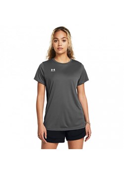 Damska koszulka treningowa Under Armour UA W's Challenger Train Ss - szara ze sklepu Sportstylestory.com w kategorii Bluzki damskie - zdjęcie 176552701