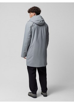 Męska kurtka parka przejściowa Outhorn OTHAW22TJACM005 - szara ze sklepu Sportstylestory.com w kategorii Kurtki męskie - zdjęcie 176555013