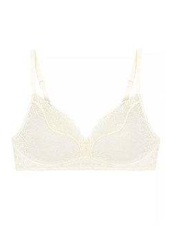 Fit Smart P01 EX miękki koronkowy biustonosz bez fiszbin 10205981, Kolor kremowy, Rozmiar 1, Triumph ze sklepu Intymna w kategorii Biustonosze - zdjęcie 176556952