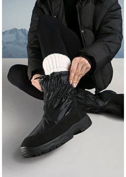 Czarne Śniegowce Pikowane Lynnhurst ze sklepu born2be.pl w kategorii Śniegowce damskie - zdjęcie 176561951