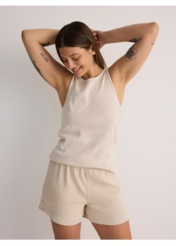 Reserved - Dwuczęściowa piżama - kremowy ze sklepu Reserved w kategorii Piżamy damskie - zdjęcie 176564040