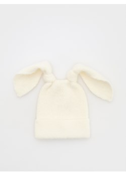 Reserved - Czapka z uszami - złamana biel ze sklepu Reserved w kategorii Czapki dziecięce - zdjęcie 176565123