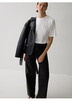 Reserved - T-shirt z błyszczącymi aplikacjami - biały ze sklepu Reserved w kategorii Bluzki damskie - zdjęcie 176566193