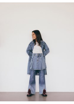 Reserved - Jeansy flare high waist - niebieski ze sklepu Reserved w kategorii Spodnie dziewczęce - zdjęcie 176567860