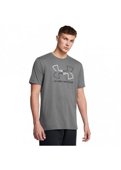 Męski t-shirt z nadrukiem Under Armour UA Gl Foundation Update Ss - szary ze sklepu Sportstylestory.com w kategorii T-shirty męskie - zdjęcie 176570200