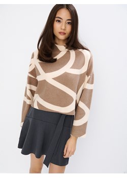 Mohito - Wzorzysty sweter - beżowy ze sklepu Mohito w kategorii Swetry damskie - zdjęcie 176573623