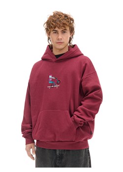 Cropp - Bluza ze streetową naszywką - kasztanowy ze sklepu Cropp w kategorii Bluzy męskie - zdjęcie 176574390