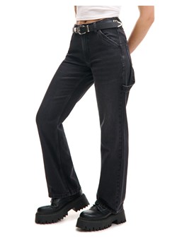 Cropp - Jeansy straight w stylu retro - czarny ze sklepu Cropp w kategorii Jeansy damskie - zdjęcie 176576853