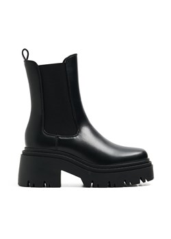 Cropp - Czarne botki chelsea - czarny ze sklepu Cropp w kategorii Botki - zdjęcie 176577502