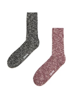 Cropp - 2 pack melanżowych skarpet - czarny ze sklepu Cropp w kategorii Skarpetki męskie - zdjęcie 176577580