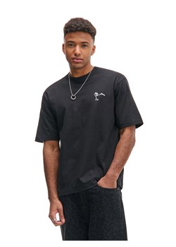 Cropp - T-shirt z motywem kościotrupa - czarny ze sklepu Cropp w kategorii T-shirty męskie - zdjęcie 176578390