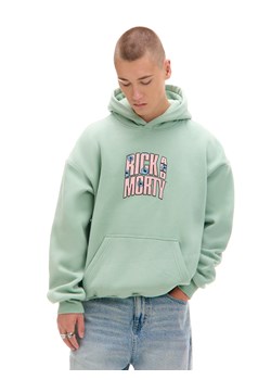 Cropp - Jasnozielona bluza hoodie Rick i Morty UNISEX - zielony ze sklepu Cropp w kategorii Bluzy męskie - zdjęcie 176579331