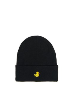 Cropp - Czapka beanie z naszywką kaczki - czarny ze sklepu Cropp w kategorii Czapki zimowe męskie - zdjęcie 176579503