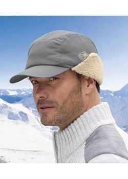 Czapka z daszkiem i nausznikami podszyta kożuszkiem sherpa - id: 15323444 - marki Atlas For Men - 176581511 Czapka z daszkiem i nausznikami podszyta kożuszkiem sherpa ze sklepu Atlas For Men w kategorii Czapki z daszkiem męskie - zdjęcie 176581511