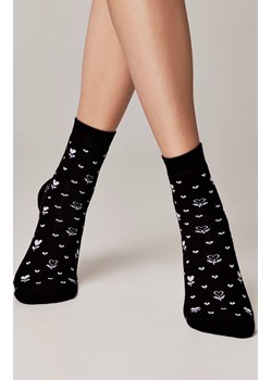 Conte comfort skarpety damskie z bawełny frotte we wzory 8541, Kolor czarny-wzór, Rozmiar 36-37, Conte ze sklepu Primodo w kategorii Skarpetki damskie - zdjęcie 176582111