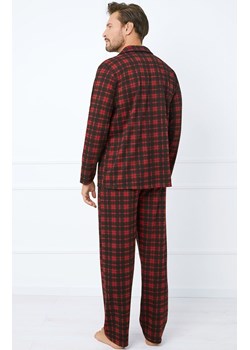 Piżama męska z długim rękawem i długimi spodniami Nicolas, Kolor czarno-czerwony, Rozmiar M, Italian Fashion ze sklepu Primodo w kategorii Piżamy męskie - zdjęcie 176583673