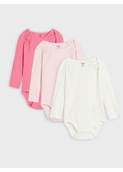 Sinsay - Body 3 pack - kremowy ze sklepu Sinsay w kategorii Body niemowlęce - zdjęcie 176592990