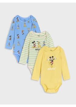 Sinsay - Body Disney 3 pack - kremowy ze sklepu Sinsay w kategorii Body niemowlęce - zdjęcie 176593020