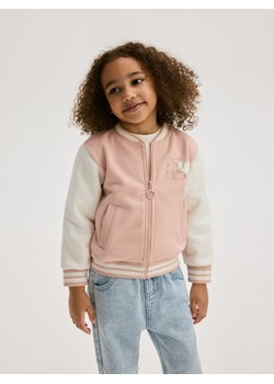 Reserved - Bluza bomber z haftem - pastelowy róż ze sklepu Reserved w kategorii Bluzy dziewczęce - zdjęcie 176596621