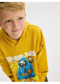 Reserved - Bluza z nadrukiem - bursztynowy ze sklepu Reserved w kategorii Bluzy chłopięce - zdjęcie 176597531