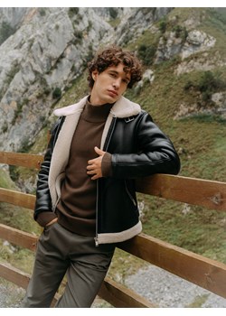 Reserved - Kurtka z kołnierzem - czarny ze sklepu Reserved w kategorii Kurtki męskie - zdjęcie 176597623