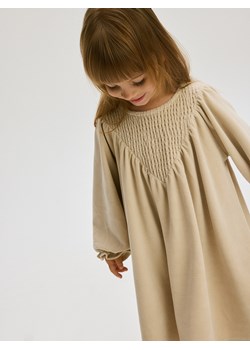 Reserved - Sukienka z długim rękawem - beżowy ze sklepu Reserved w kategorii Sukienki dziewczęce - zdjęcie 176598161