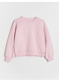 Reserved - Bluza z aplikacją - różowy ze sklepu Reserved w kategorii Bluzy dziewczęce - zdjęcie 176599243