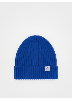 Reserved - Wełniana czapka z naszywką - jasnoniebieski ze sklepu Reserved w kategorii Czapki dziecięce - zdjęcie 176599852