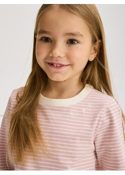 Reserved - Koszulka w paski - brudny róż ze sklepu Reserved w kategorii Bluzki dziewczęce - zdjęcie 176600212