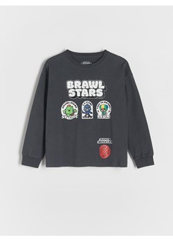 Reserved - Longsleeve Brawl Stars - ciemnoszary ze sklepu Reserved w kategorii T-shirty chłopięce - zdjęcie 176601480