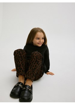 Reserved - Spodnie w zwierzęcy wzór - wielobarwny ze sklepu Reserved w kategorii Spodnie dziewczęce - zdjęcie 176601803