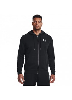 Męska bluza dresowa rozpinana z kapturem Under Armour UA Icon Fleece FZ Hood - czarna ze sklepu Sportstylestory.com w kategorii Bluzy męskie - zdjęcie 176602232