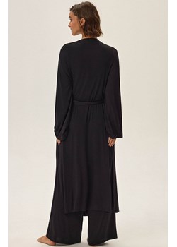 Esotiq szlafrok damski długi Juliette 42063-99X, Kolor czarny, Rozmiar M, Esotiq ze sklepu Intymna w kategorii Szlafroki damskie - zdjęcie 176602780
