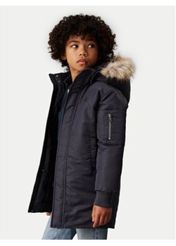 Calvin Klein Jeans Parka IB0IB02253 Czarny Regular Fit ze sklepu MODIVO w kategorii Kurtki chłopięce - zdjęcie 176611604