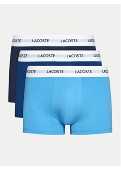 Lacoste Komplet 3 par bokserek 5H5150 Niebieski ze sklepu MODIVO w kategorii Majtki męskie - zdjęcie 176614553