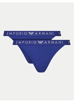 Emporio Armani Underwear Komplet 2 par stringów 164522 4F227 07191 Niebieski ze sklepu MODIVO w kategorii Majtki damskie - zdjęcie 176620911