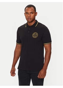 Versace Jeans Couture Polo 77GAGT00 CJ01T Czarny Regular Fit ze sklepu MODIVO w kategorii T-shirty męskie - zdjęcie 176621194