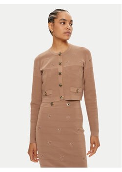 Pinko Kardigan Ciliegio 102881 A1LK Beżowy Regular Fit ze sklepu MODIVO w kategorii Swetry damskie - zdjęcie 176625732