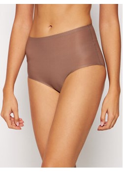Chantelle Figi klasyczne z wysokim stanem Soft Stretch C26470 Brązowy ze sklepu MODIVO w kategorii Majtki damskie - zdjęcie 176637021