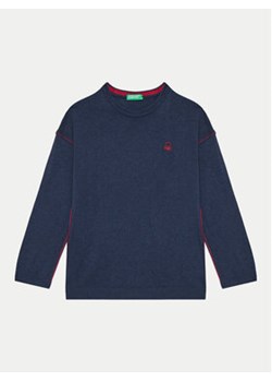 United Colors Of Benetton Sweter 1041H1025 Granatowy Regular Fit ze sklepu MODIVO w kategorii Swetry chłopięce - zdjęcie 176641693