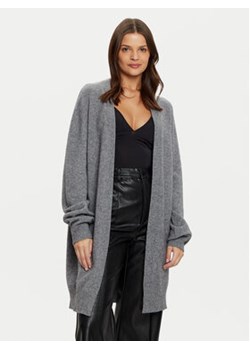 Kontatto Kardigan 3M0143 Szary Relaxed Fit ze sklepu MODIVO w kategorii Swetry damskie - zdjęcie 176645650