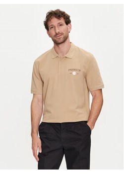 Jack&Jones Polo Jprblaalfie 12259678 Brązowy Regular Fit ze sklepu MODIVO w kategorii T-shirty męskie - zdjęcie 176645902